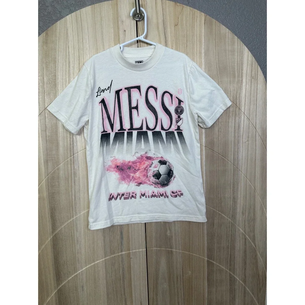 Abercrombie Kids Lionel Messi  Miami Soccer Shirt Youth Size 11 12‎ White MLS